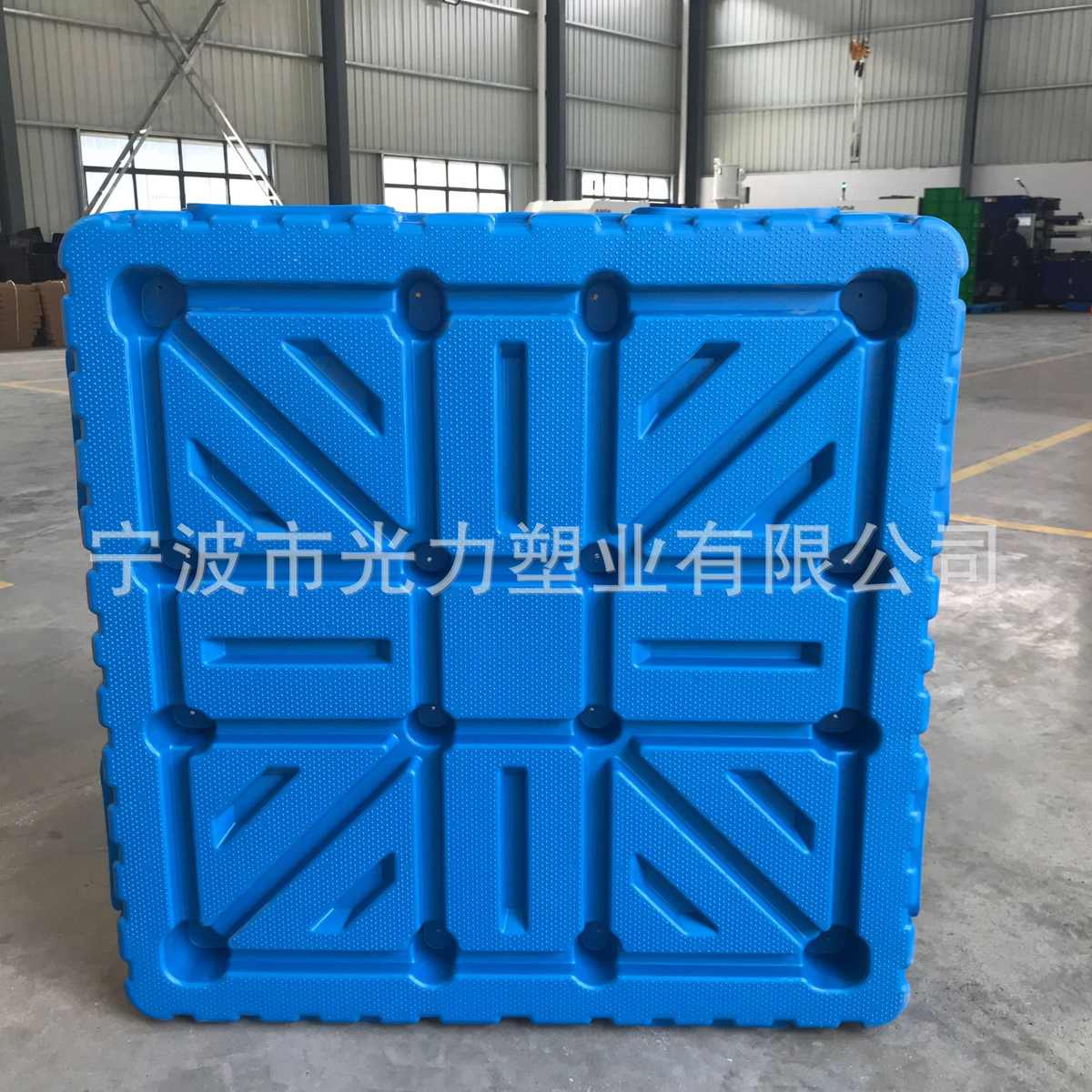 工业塑料托盘双面吹塑托盘长方形堆码专用pe加厚平板双面叉车托盘