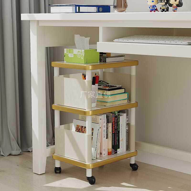 文件柜办公室小柜子木质带锁抽屉柜移动收纳柜带轮桌下矮柜储物柜