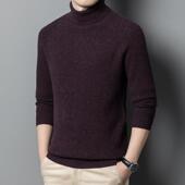 底高品质羊毛IDP针织衫 年冬季 高领打时尚 休宽衣松毛闲衣男士 新款