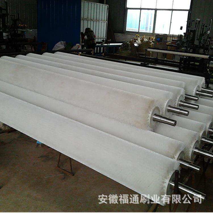 厂家直供机械尼龙缠绕土豆玻璃清洗机清洁除尘毛滚 滚筒毛刷辊