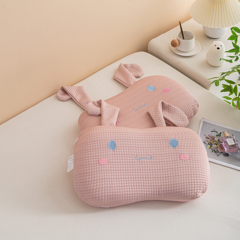 长耳朵兔兔冰豆豆儿童小枕芯专用护颈椎助睡眠夏季凉感记忆棉枕头