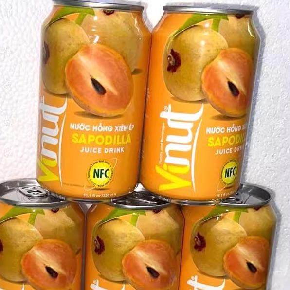 越南进口特产人参果汁饮料SAPODILLA灌装整箱24罐330ml原装好喝的