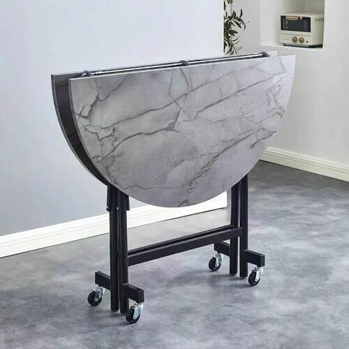 A10L折叠大桌餐桌用10圆人饭桌多功能店饭店简家F77TSMJM易可酒移