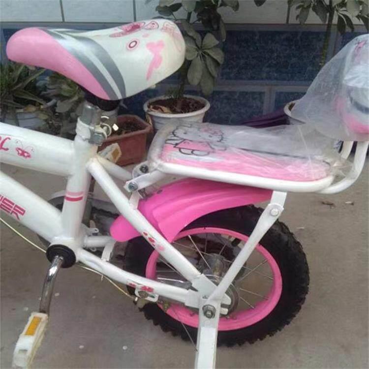 儿童单车后座架自行车座椅带靠背12/14寸小孩车货架载人尾架加装