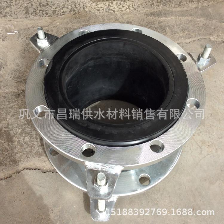 防拉脱限位橡胶接头 长螺栓加固型橡胶软连接软接头 船用膨胀节