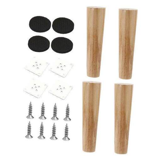 4 Pieces Wood Furniture Legs Accessories Cabinet Feet Couch
