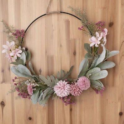 Bright And Realistic Spring Wreath For Festive Decoration