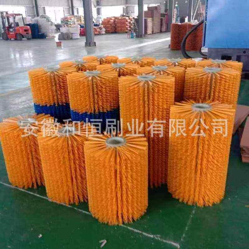 工业毛刷辊滚筒刷清洗除尘尼龙滚刷毛刷空心毛刷辊铝合金毛刷辊棍
