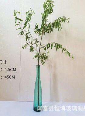 现代简约马醉木装饰玻璃花瓶鲜花水培落地大花瓶插花摆件