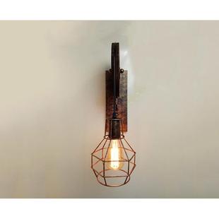 跨销境出口热复古工业风艺WL6501CR梯升降滑轮壁灯美式 loft餐厅铁