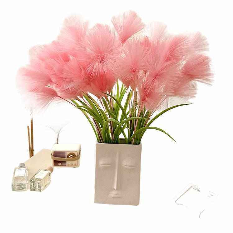 高品质粉色芦苇花假花客厅餐桌装饰花艺摆设仿生花束干花摆件,家居饰品,仿真花/假花,淘宝优惠券,粉丝福利购,淘宝优惠卷