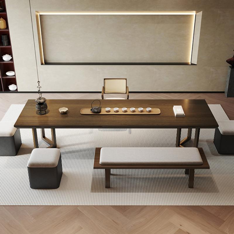 实木茶桌家用创意原实木大板LWO泡桌子现代简约茶茶椅台客厅茶桌