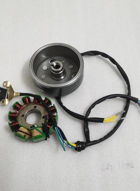 三轮摩托车CG175 200 250磁电机线圈11极线圈转子磁钢