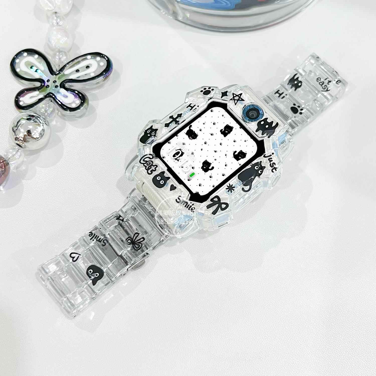 适用小天才儿童电话手表Z9/Z6A巅峰/Z7A/Z8/Z5卡通Z6S/D2/Q1A表带