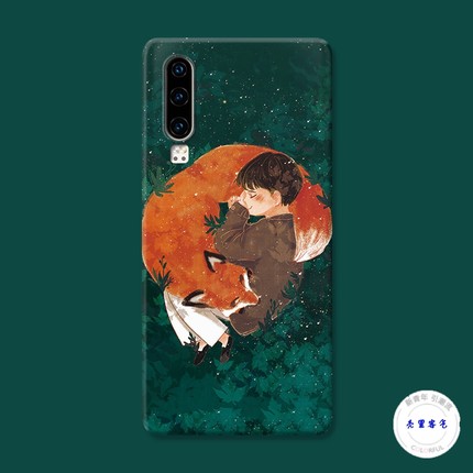 适用于可爱小狐狸华为p60手机壳P40p30P20pro治愈p10p9plus森系+女款软防摔套