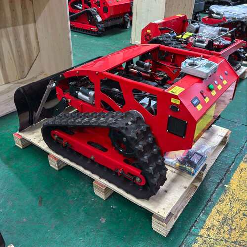 出口美国履带遥控割草机 家用庭院别墅除草设备 汽油打草机