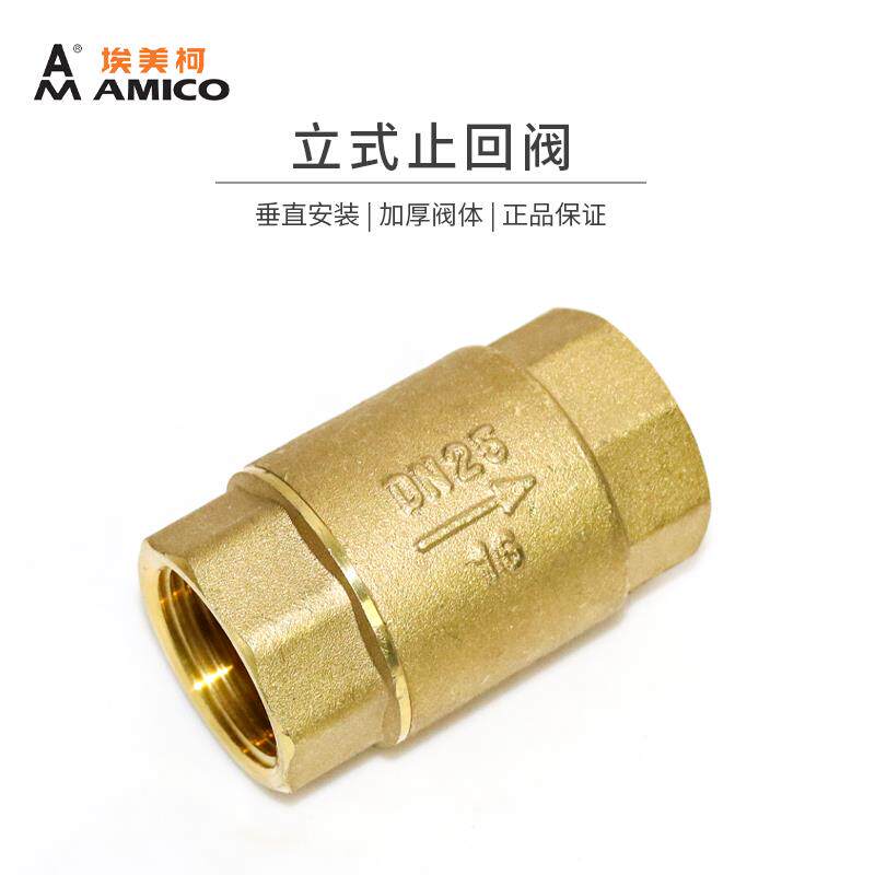 2回410立式止阀黄铜水家表止逆纹阀4分用防反水螺水边单向阀