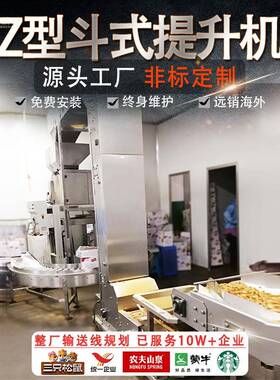Z型斗式提升机粉状品加料机颗粒品垂直上料传送带坚果斗式输送线