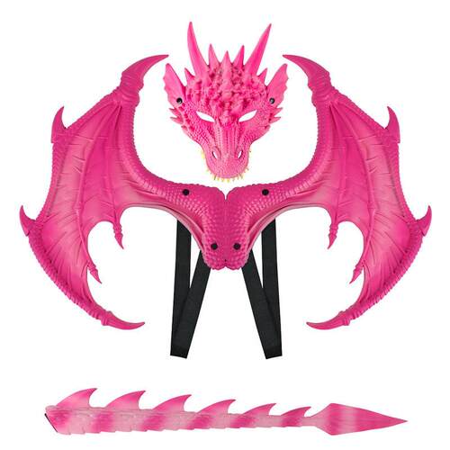 Animal Costume Dragon Cosplay Masquerade Face Mask and