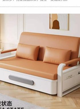 沙发叠床可折两用人阳台0多功能床小户型沙发225新款网89520红双