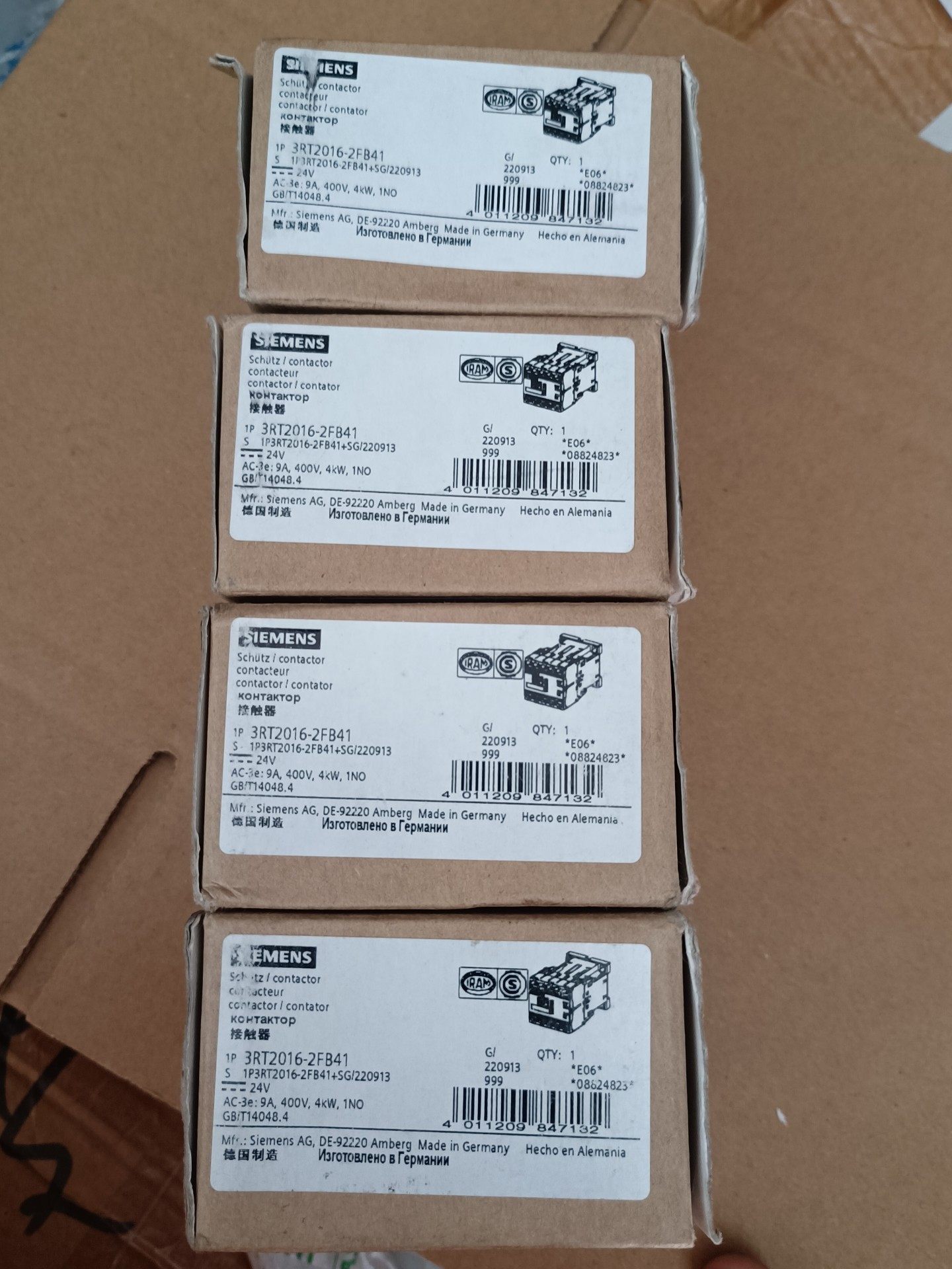 全新西门子接触器 3RT2016-2FB41 ，原装正品德国