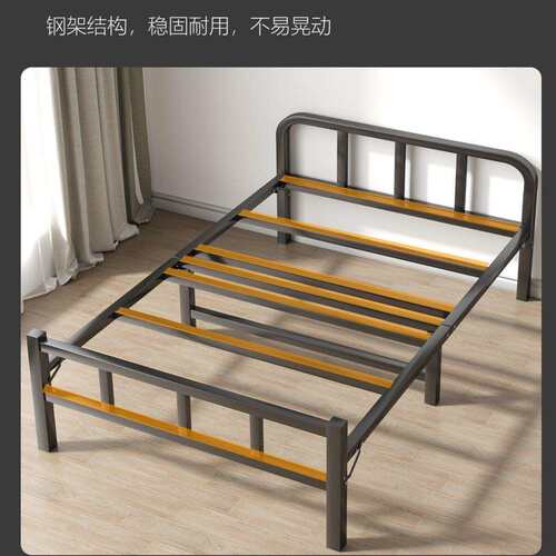 折叠床人家用简易床公室午睡宿舍午休小床出租屋成人铁床