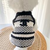 猫和狗 衣服冬天暖和雪纳瑞法国狗比熊泰迪中小型狗和猫毛衣背心