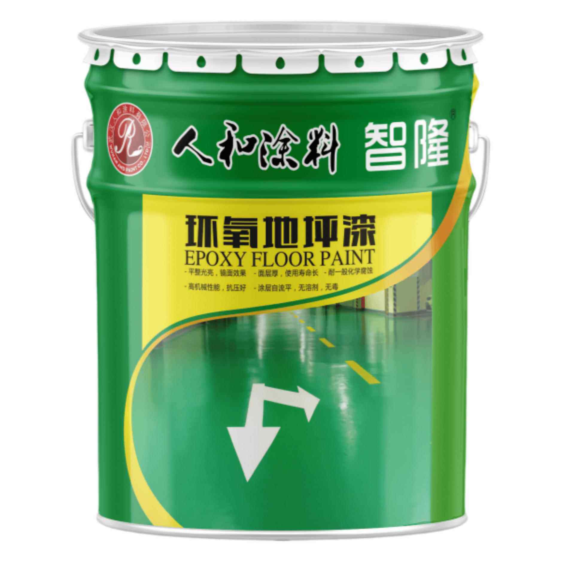 人和环氧树脂地坪漆 丙烯酸聚氨酯高光马路画线 水泥地面封闭底漆