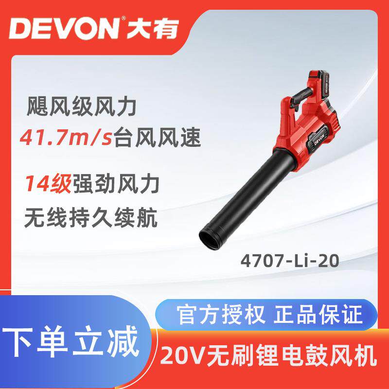 大有充电式吹风机4707鼓风机大功率工业小型车载吹灰家用除尘器 - 实物图
