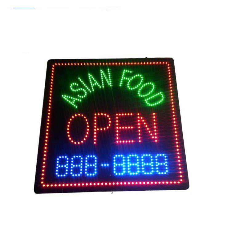 供应led ASIAN FOOD sign 亚洲美食招牌美食店标识牌