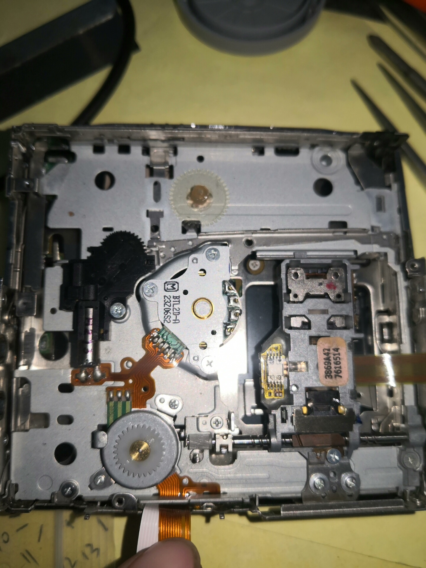 샤프 MD 플레이어용 리드 가이드 기어 DR77 (신품) 6