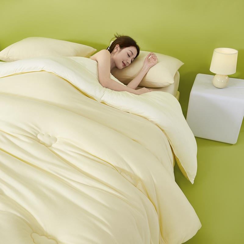 A类针织棉大豆被棉被保暖261春秋被被单人学冬子生宿舍被芯加厚保