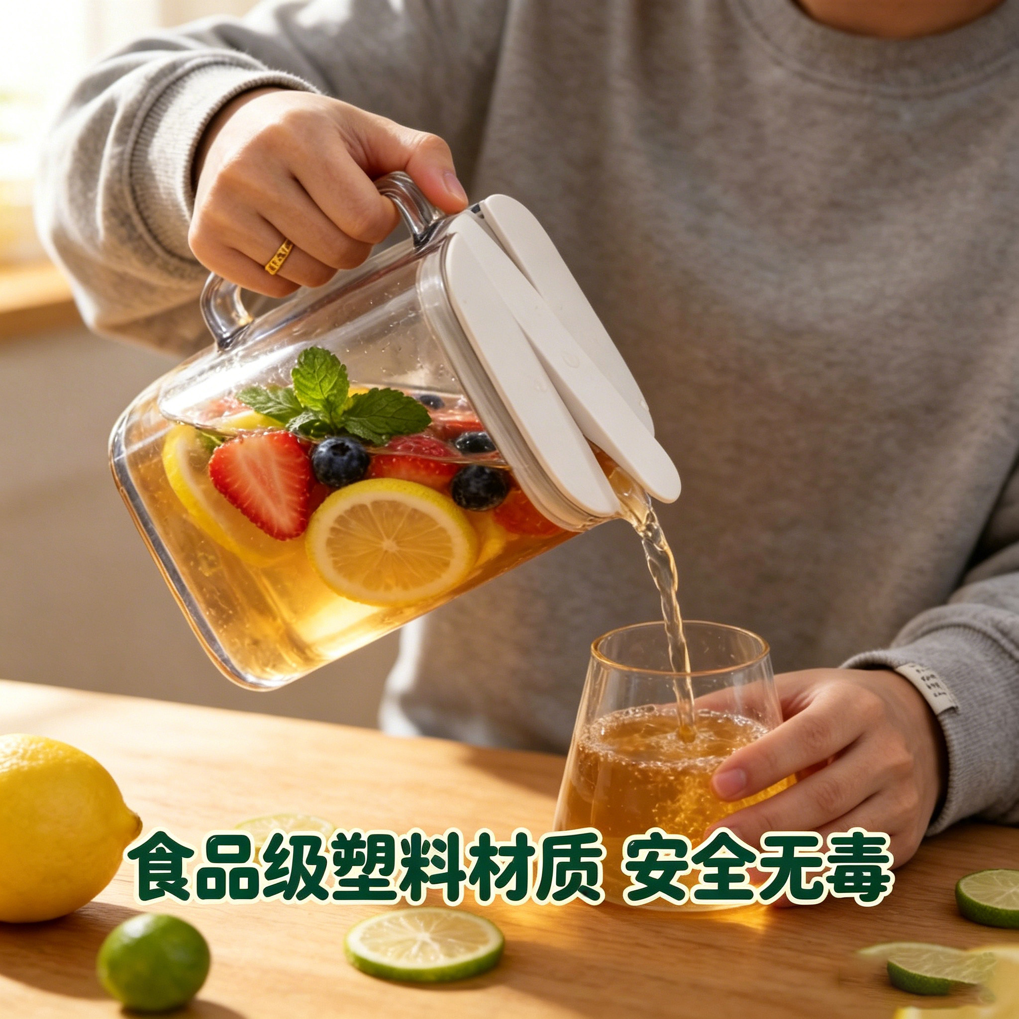 2025新款耐高温家用便携式冷水壶图片