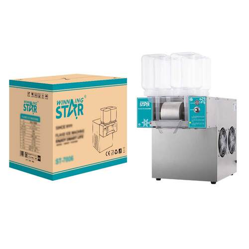 商用牛奶雪花膨膨冰绵绵冰自动制冰机风冷四头雪花机