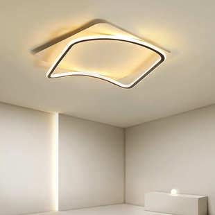 吸顶灯卧室年正方形餐厅房主2021新款现代简约书卧房北欧简极间灯