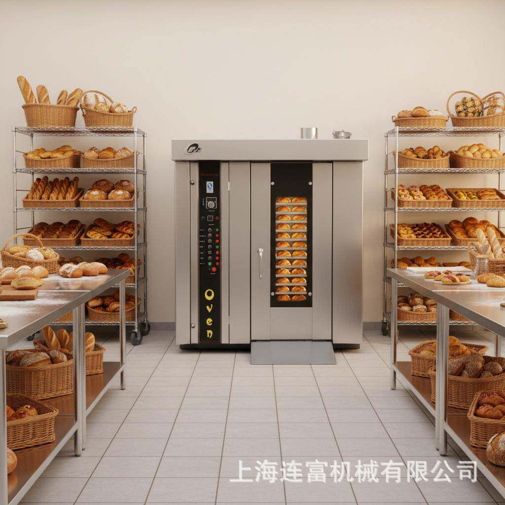 大型黄豆烤炉 热风旋转烤糯米荞麦锅巴食品烤箱 烘培烘烤设备现货