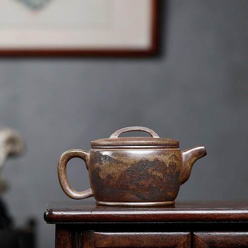 茶宜兴紫砂壶原家矿云雾沉香泥观62803自汉瓦泡茶壶在用具密文