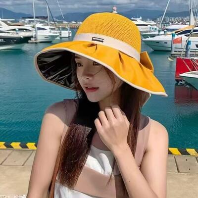 Summer Ladies Sun Beach Straw Hat Floppy Foldable Wide Brim
