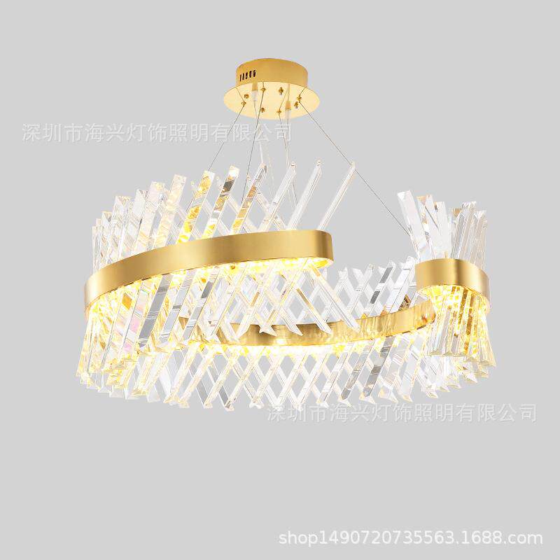 后现代吊灯轻奢客厅水晶灯港式风格设计师个性样板房餐厅灯具