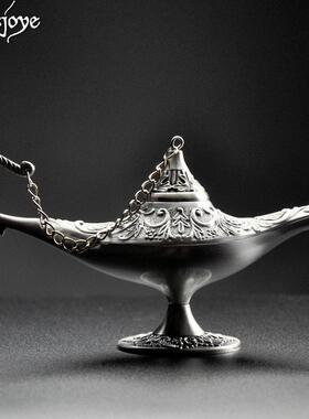 阿拉丁神灯金属覆古装饰创意摆件工艺品客厅书房家居饰品节日礼物