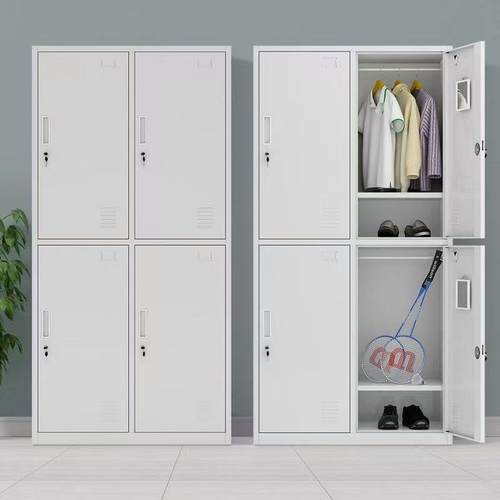 工宿舍更衣柜带锁铁1800*900皮储员物柜浴健身房室换衣工柜地四门