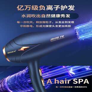 发廊专用电吹风机理发店大功率家用负离子护发速干三插头冷热风筒