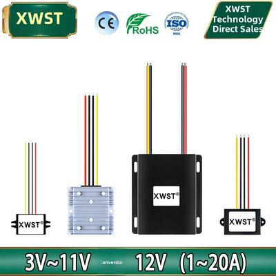 5V至12V升压器3V4V5V6V7V8V9V10V11V至12V直流电源防水模块
