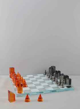 欧房式水晶棋盘1111摆件样板房办公卧室书客室厅餐桌面玄厅关饰品