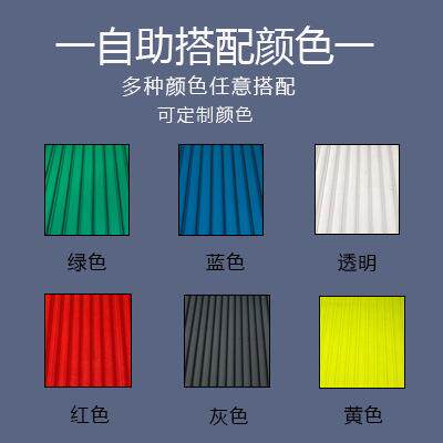 p阳光板年透MMU明车大棚棚顶c蓬材料双层中空十茶色湖蓝遮阳