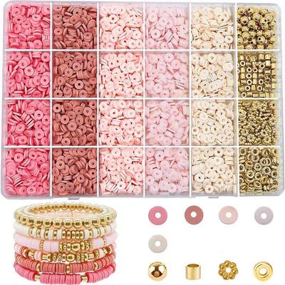 Clay Beads Bracelet Kit Friendship Bracelet Making for Women