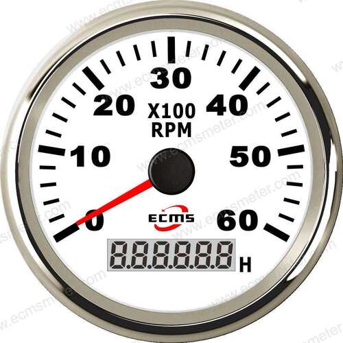 ECP游艇快艇轮船渔船船艇改装车汽车指针转速表6000转 速比可设