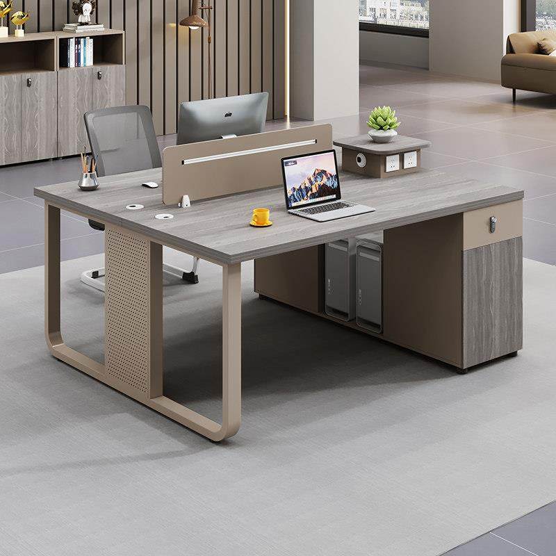 职员办公桌椅组合简约现代新款员工屏风卡位办公家具卡座四人位