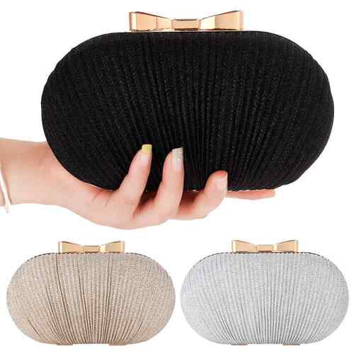 Wedding Bridal Clutch Handbag Women Evening Party Bag Chain