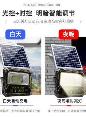 阳能灯室外庭院天灯家用大功率灯黑自动亮灭照明灯ledJL-89500智